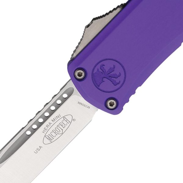 Microtech Hera II Mini OTF Purple Aluminum Automatic