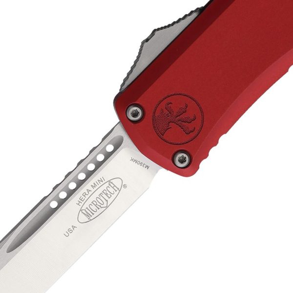 Microtech Hera II Mini OTF Red Aluminum Automatic