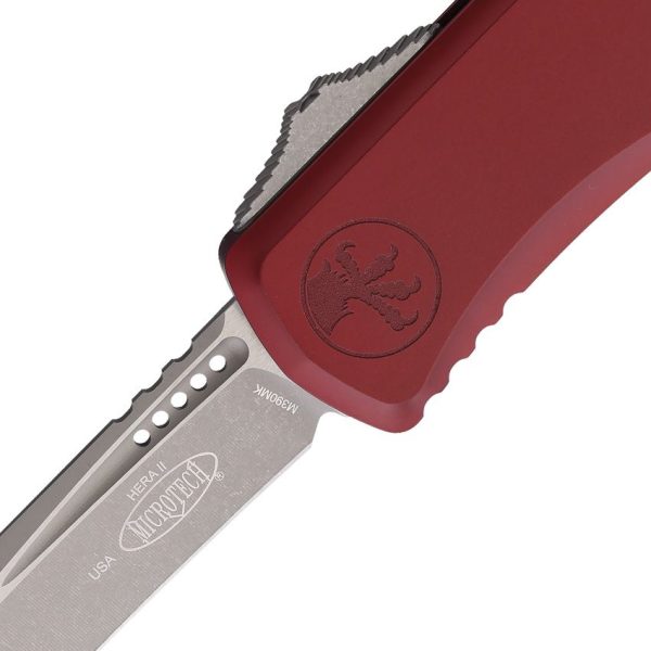 Microtech Hera II OTF Recurve Merlot Apocalyptic Automatic