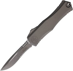 Microtech Auto Hera II OTF Recurve - Gray Apocalyptic