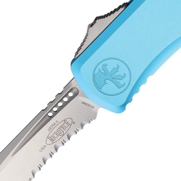 Microtech Auto Hera II OTF Recurve - Turquoise Stonewash