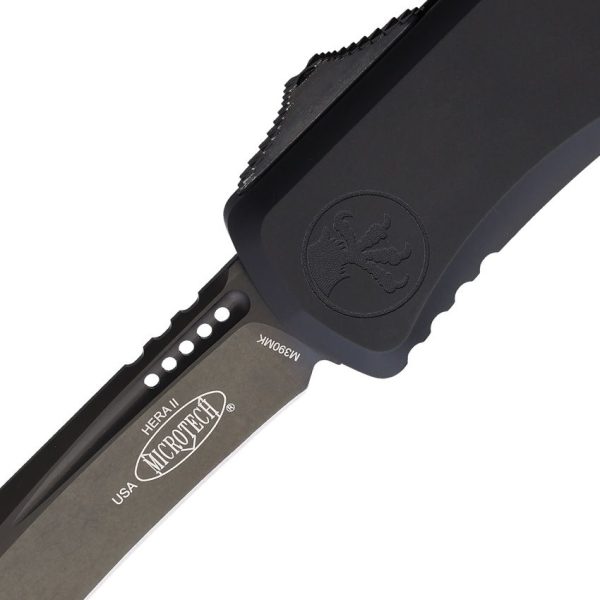 Microtech Auto Hera II OTF Recurve - DLC Black