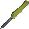 Microtech Hera II OTF Auto Folding Knife 4" M390MK Recurve Green