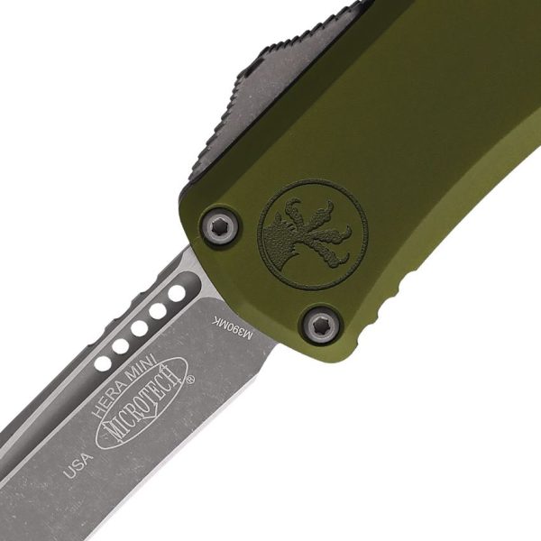 Microtech Auto Hera II Mini OTF - Apocalyptic OD Green