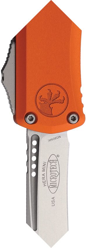 Microtech Auto Hera II Mini OTF Recurve - Orange M390MK