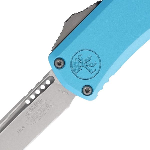 Microtech Auto Hera II Mini OTF Recurve - Turquoise M390MK