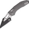 Microtech Stitch S/E Ram Lok Gray Serrated Folding Knife