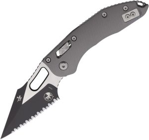 Microtech Stitch S/E Ram Lok Gray Serrated Folding Knife