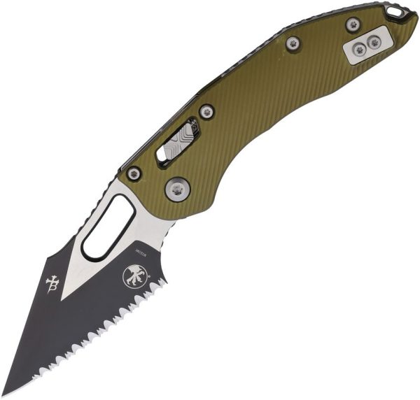 Microtech Stitch S/E Ram Lok OD Serrated Folding Knife