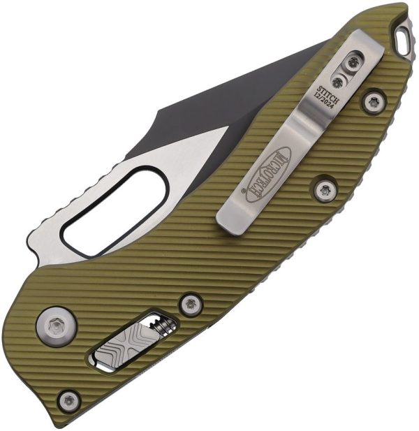 Microtech Stitch S/E Ram Lok OD Serrated Folding Knife