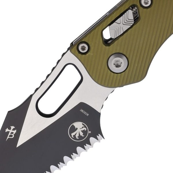 Microtech Stitch S/E Ram Lok OD Serrated Folding Knife