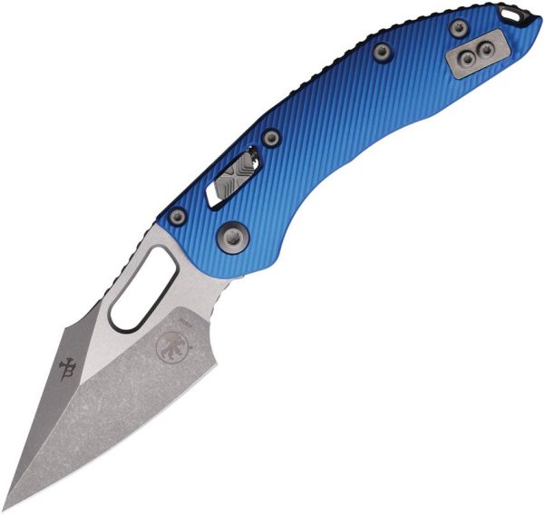 Microtech Stitch S/E Ram Lok Blue Apocalyptic Folding Knife