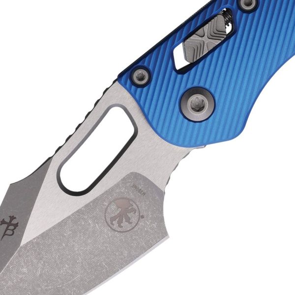 Microtech Stitch S/E Ram Lok Blue Apocalyptic Folding Knife