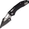 Microtech Stitch S/E Ram Lok Black G10 Serrated Folding Knife