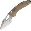 Microtech Stitch S/E Ram Lok Tan G10 Serrated Folding Knife