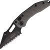 Microtech Auto Stitch Button Lock Wharncliffe Serrated