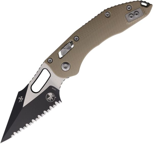 Microtech Stitch S/E Ram Lok Tan G10 Serrated