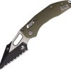 Microtech Stitch S/E Ram Lok OD Green G10 Serrated