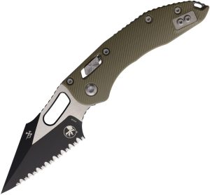 Microtech Stitch S/E Ram Lok OD Green G10 Serrated