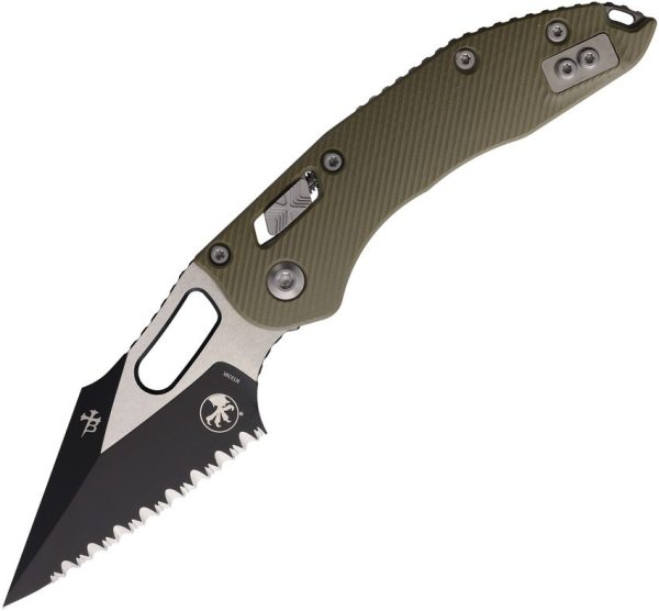 Microtech Stitch S/E Ram Lok OD Green G10 Serrated