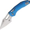 Microtech Stitch S/E Ram Lok Blue Partially Serrated M390MK