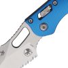 Microtech Stitch S/E Ram Lok Blue Partially Serrated M390MK
