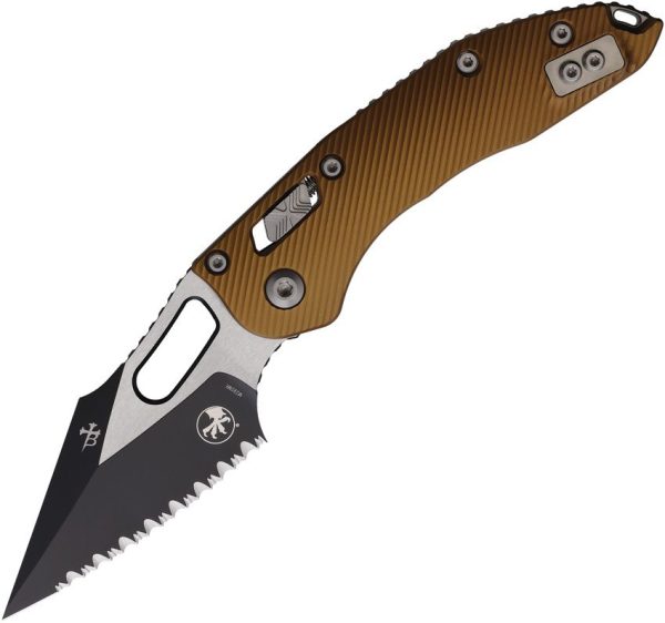Microtech Stitch S/E Ram Lok Serrated Tan M390MK