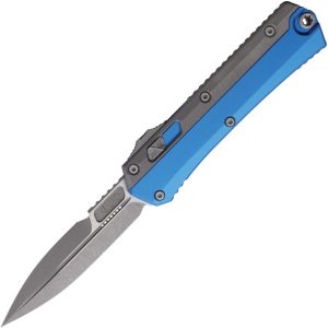 Microtech Auto Glykon OTF Bayonet Apocalyptic Blue