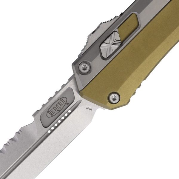 Microtech Auto Glykon OTF Serrated Bayonet OD