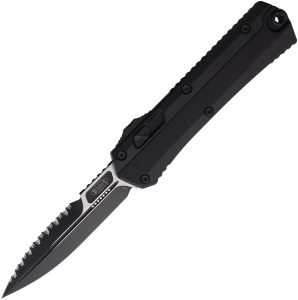 Microtech Auto Glykon OTF Serrated Bayonet Black