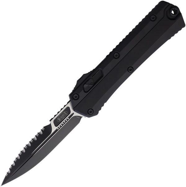 Microtech Auto Glykon OTF Serrated Bayonet Black