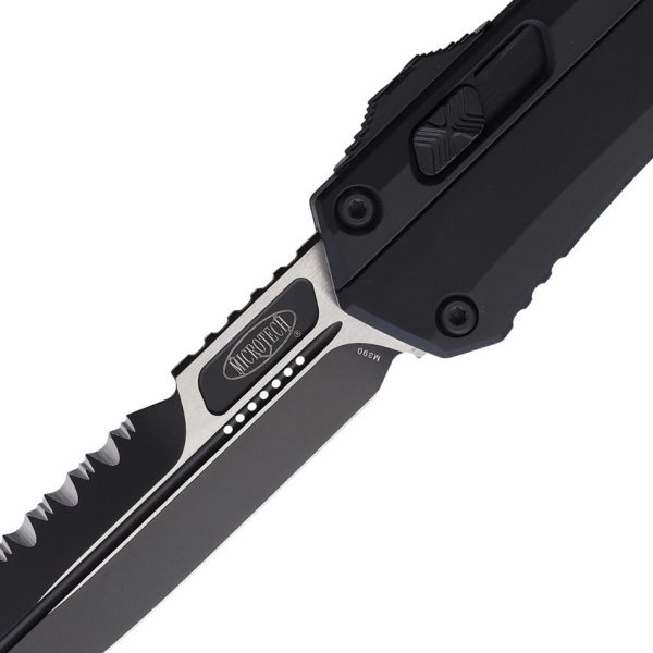 Microtech Auto Glykon OTF Serrated Bayonet Black
