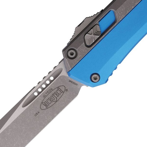 Microtech Auto Glykon T/E M390MK Apocalyptic Blue