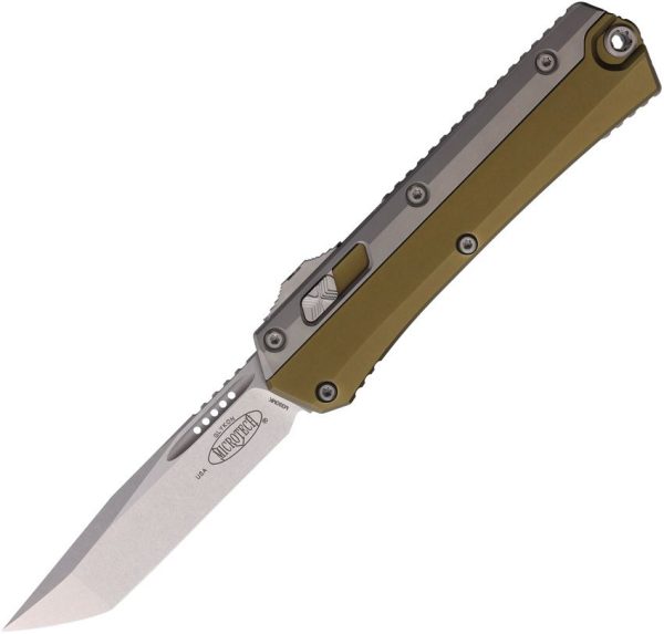 Microtech Auto Glykon T/E OTF Tanto - OD Green