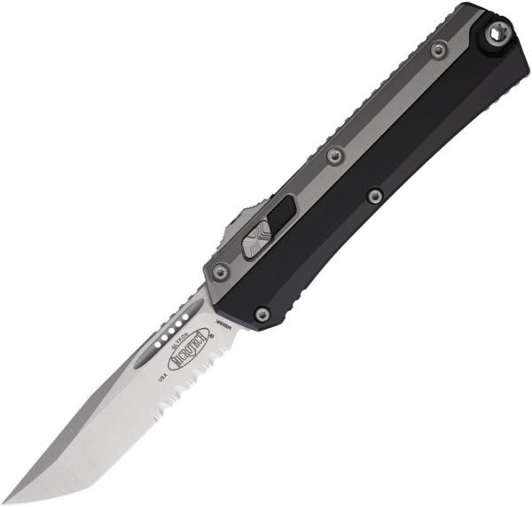 Microtech Auto Glykon T/E OTF Partially Serrated