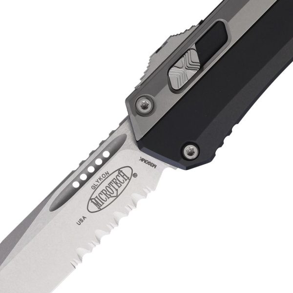 Microtech Auto Glykon T/E OTF Partially Serrated