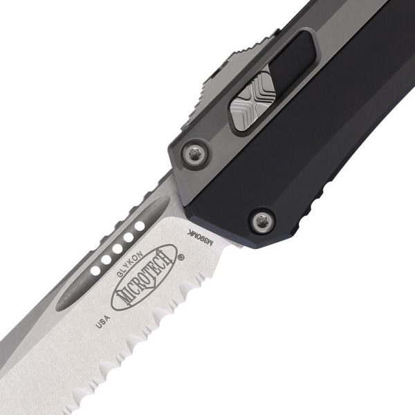 Microtech Auto Glykon T/E OTF Full Serrated