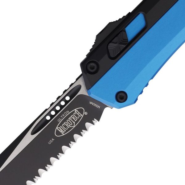 Microtech Auto Glykon T/E OTF Tanto Blue
