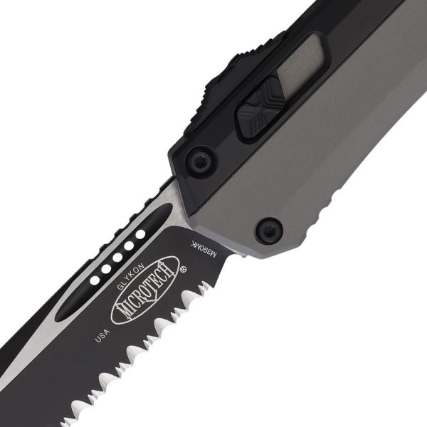 Microtech Auto Glykon T/E OTF Tanto Stonewash