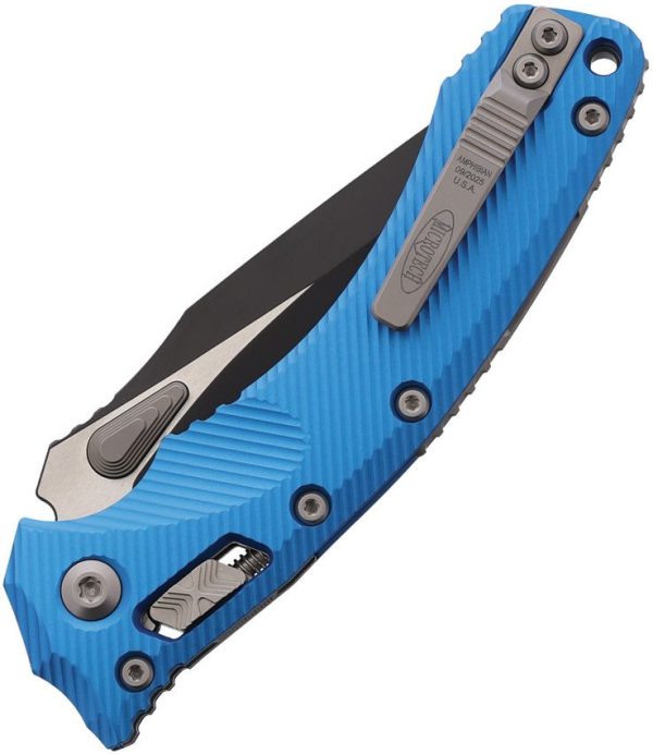 MCT18893_add_01.jpg Microtech Amphibian 137RL S/E Ram-Lok Blue Two-Tone