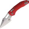 Microtech Stitch S/E Ram-Lok Red Stonewash Serrated