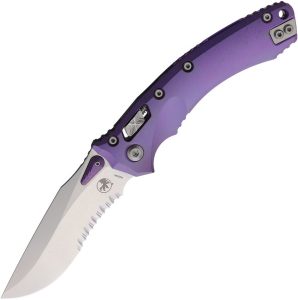Microtech Amphibian Marfione Select PS Titanium Purple