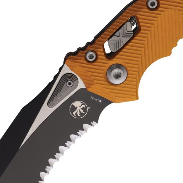 Microtech Amphibian S/E Ram-Lok Orange Two-Tone PS