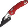 Microtech Stitch S/E Red M390MK Serrated Ram-Lok