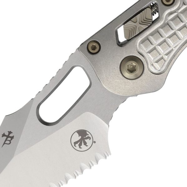 Microtech Stitch Marfione Select Stonewash Frag Ti