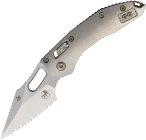 Microtech Stitch Marfione Select Stonewash Titanium