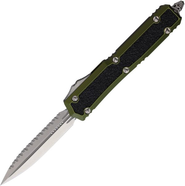 Microtech Auto Makora D/E OTF OD Green Serrated