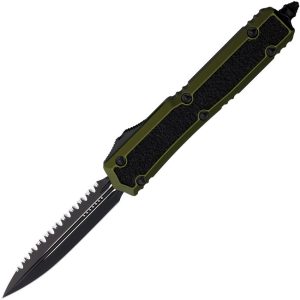 Microtech Auto Makora Serrated OD Green