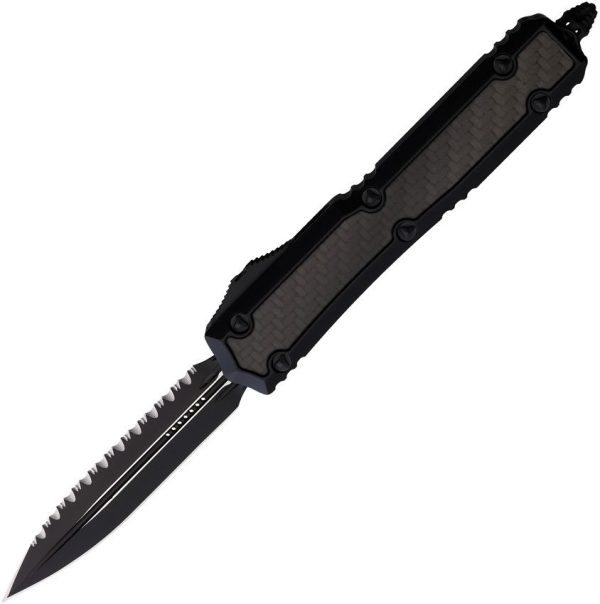 Microtech Auto Makora Serrated Carbon Fiber