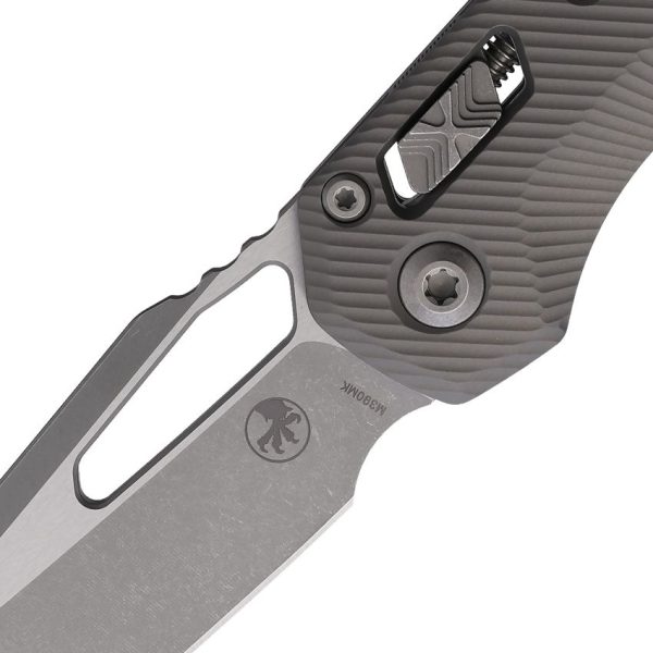 Microtech MSI Ram-Lok AP Folding Knife - Gray Aluminum